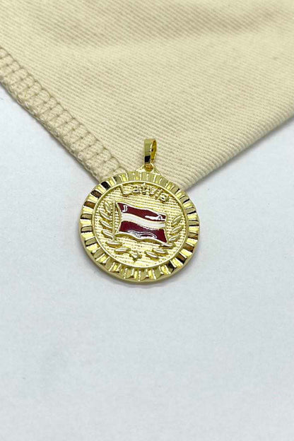 Latvia flag Necklace