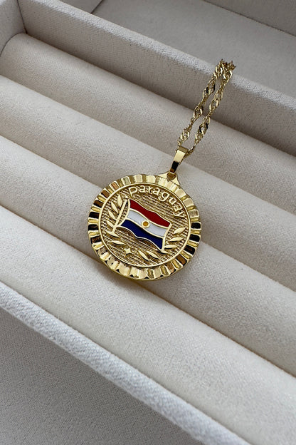 Paraguay flag Necklace