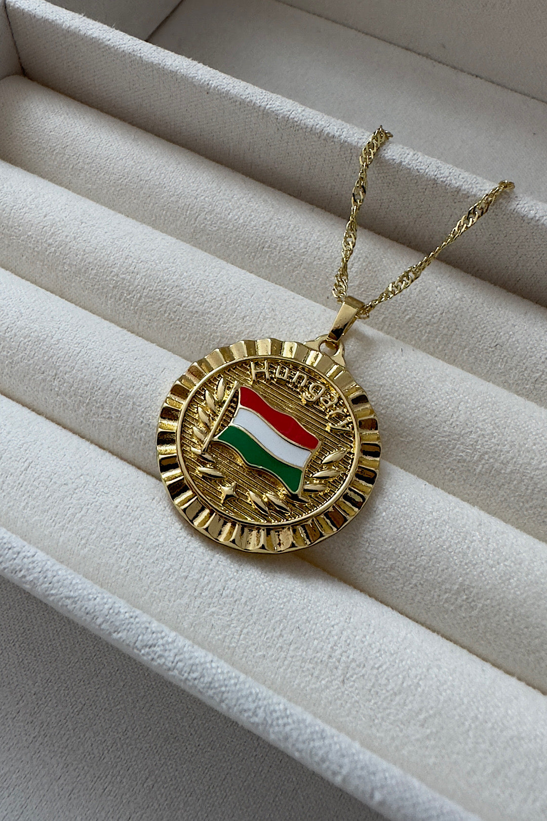 Hungary Gold Swirl Necklace 