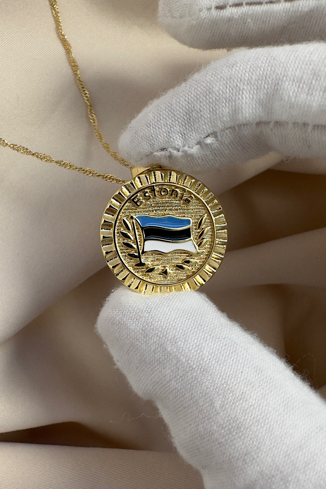 Estonia flag Necklace
