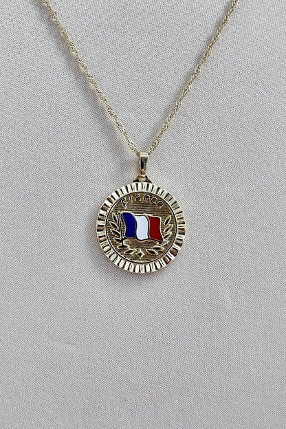 France flag Necklace