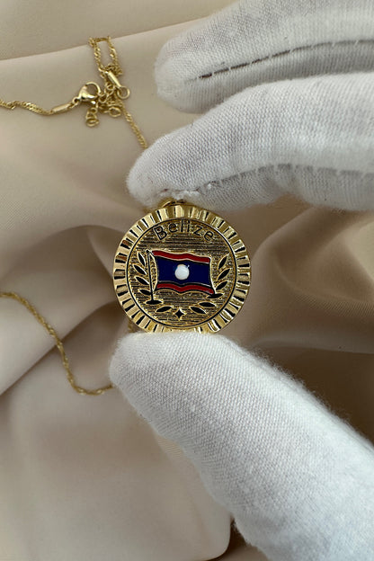 Belize flag Necklace