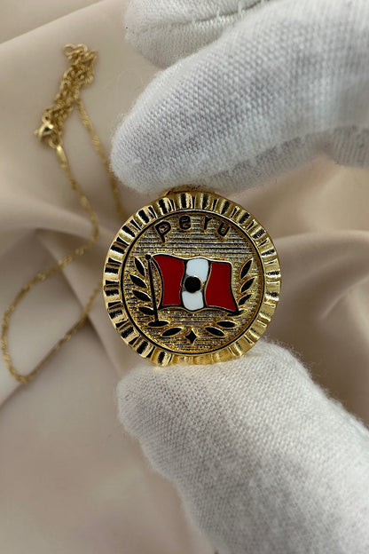 Peru flag Necklace