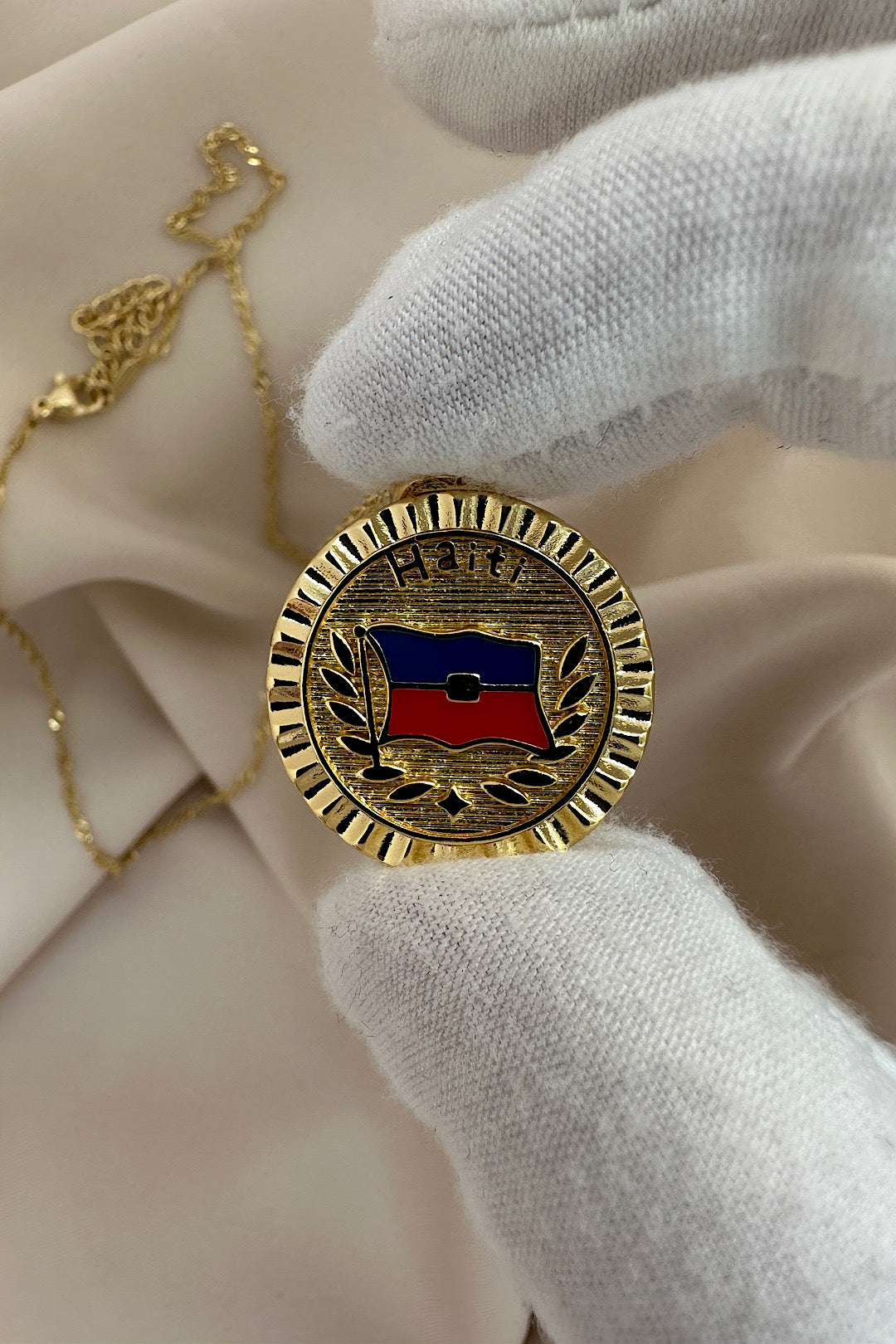 Haiti flag Necklace