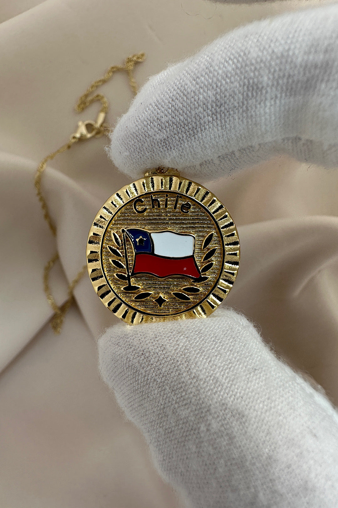 Chile flag Necklace