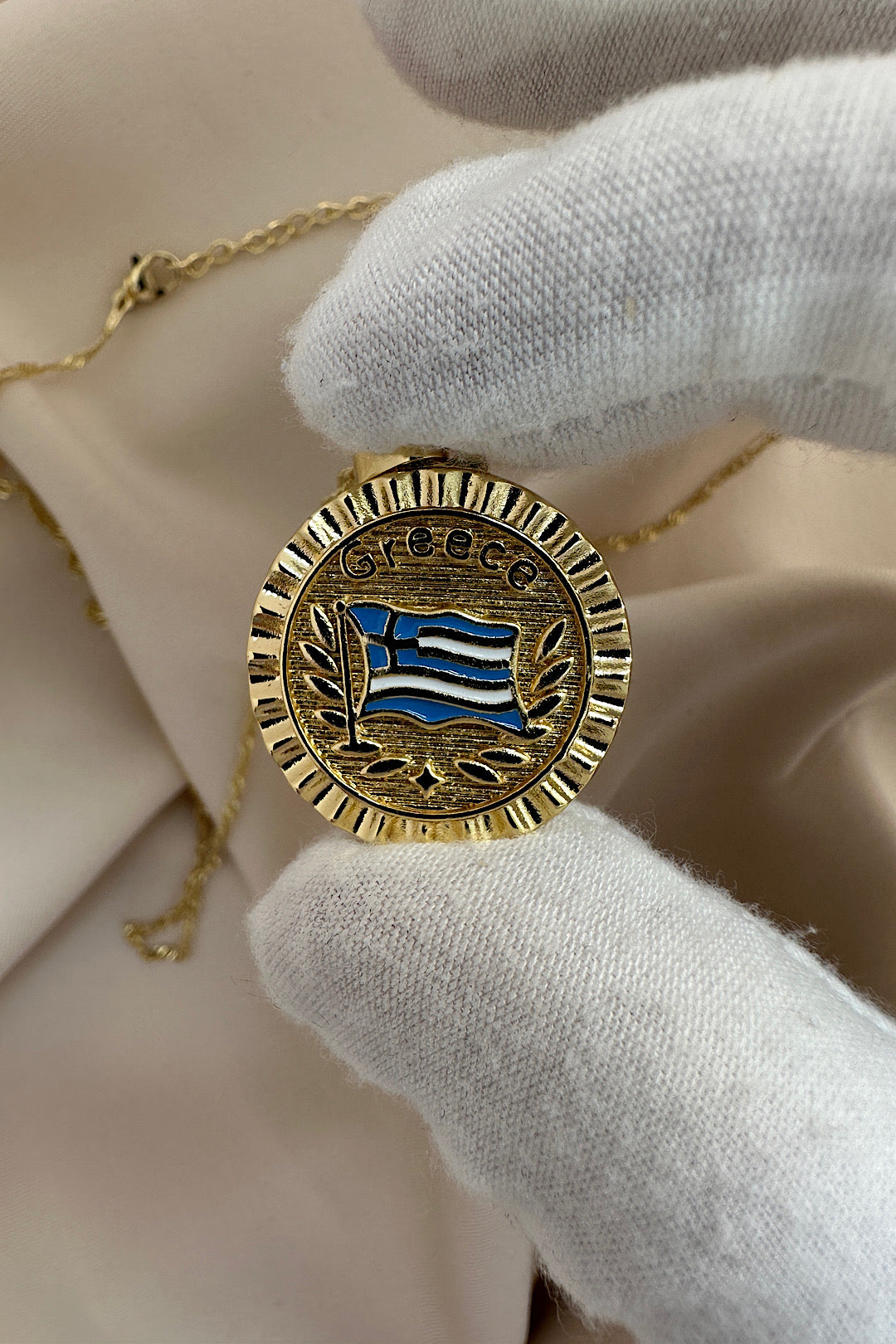 Greece flag Necklace