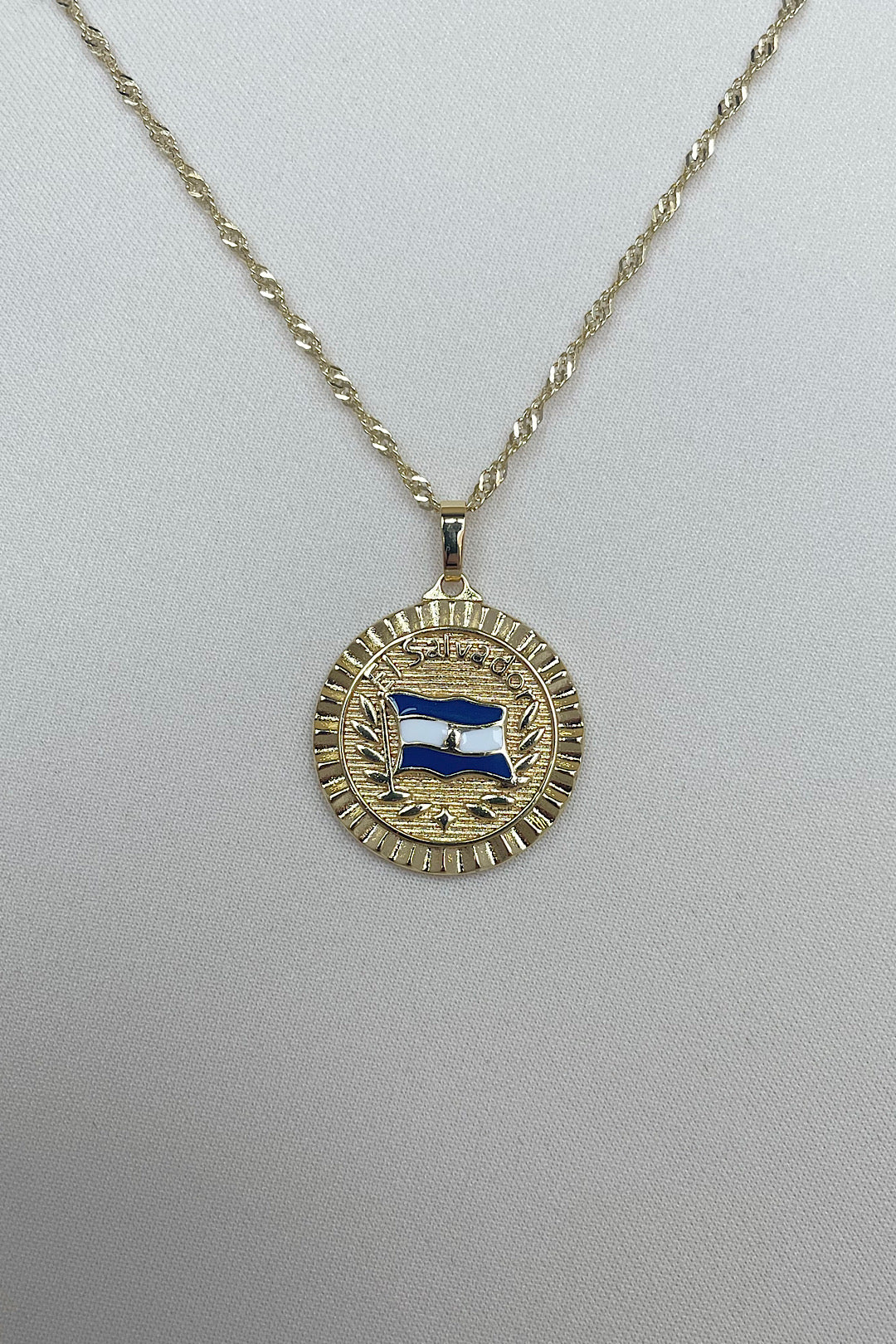 El Salvador flag Necklace