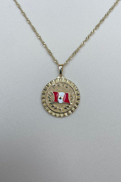 Peru flag Necklace