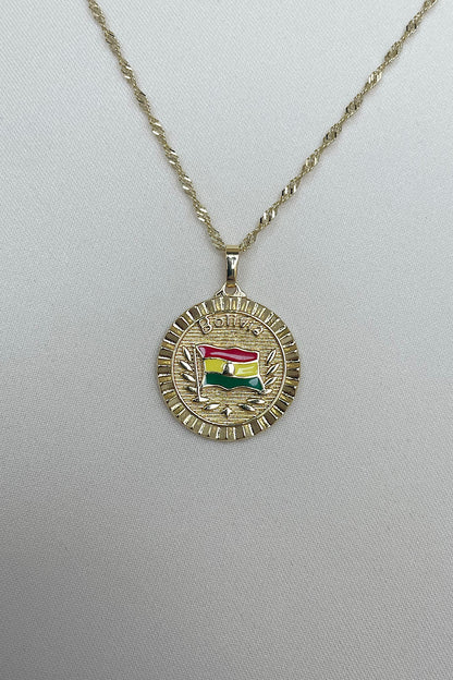 Bolivia flag Necklace