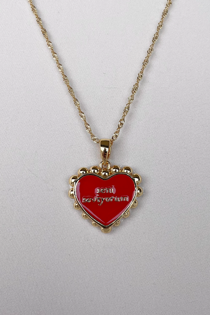 “Seni Seviyorum” heart necklace